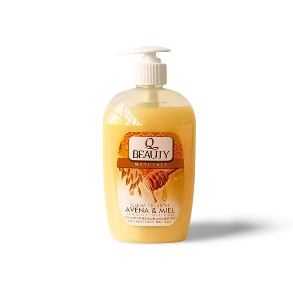 Q Beauty jabón de manos Avena Miel 500ml